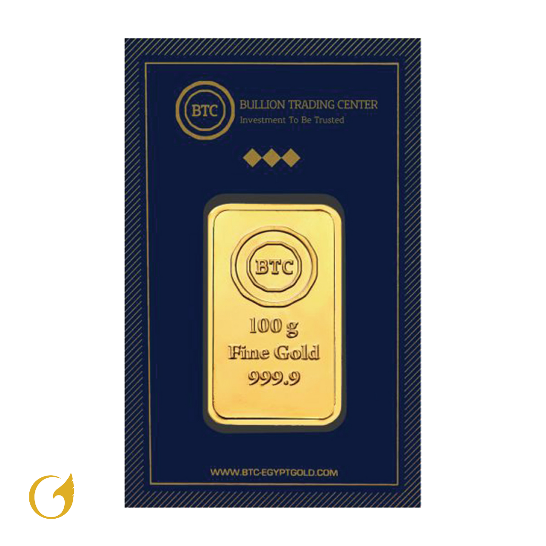 BTC 100 Gram Gold Bar 24