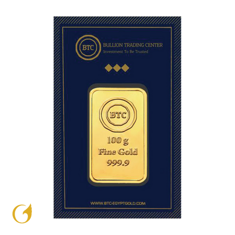 BTC 100 Gram Gold Bar 24